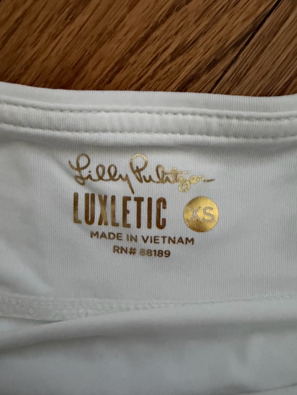 Women’s Lilly Pulitzer - White Pull-On Skort w Mesh and Ruffle Details. Size: XS - Picture 3 of 4